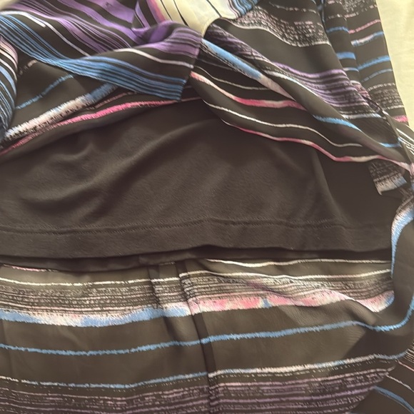 Vince Camuto Black and Multi Color Maxi Dress with Sheer Overlay - Picture 13 of 13